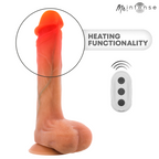MR INTENSE - BRADLEY SILIKON-VIBRATIONSDILDO MIT WÄRMEEFFEKT UND FERNBEDIENUNG 21 CM -Ø- 4,2 CM