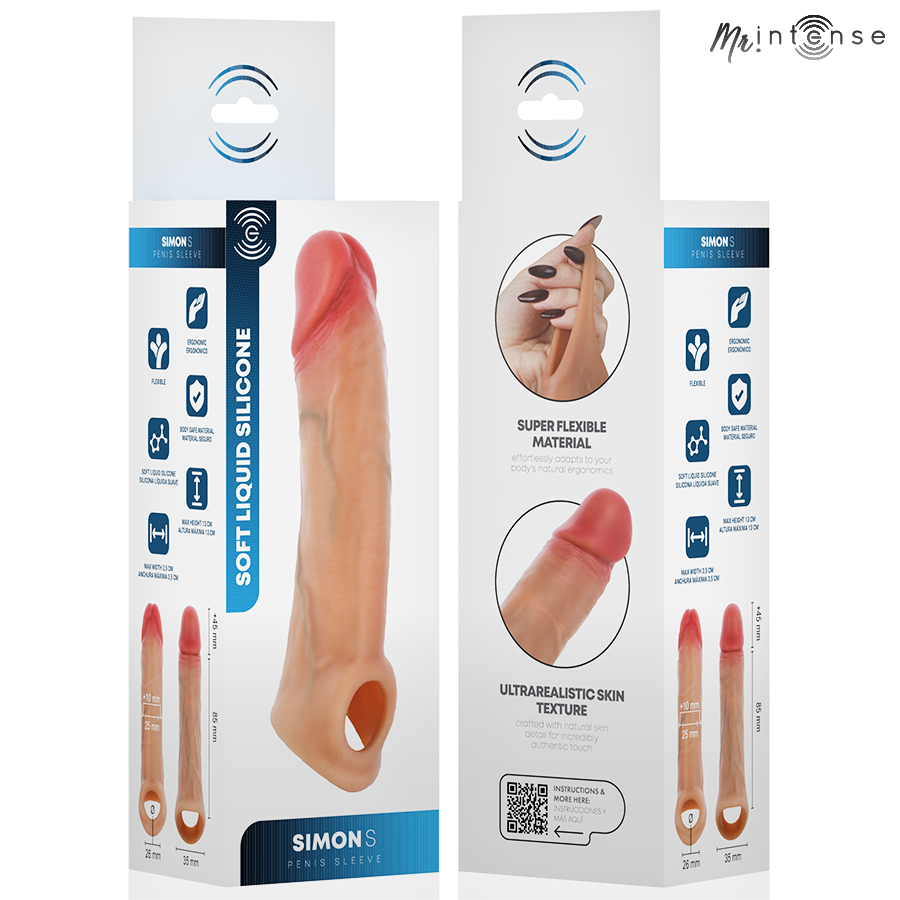MR INTENSE - SIMON S SILIKON-PENISSCHUTZ 13 CM -Ø- 4 CM