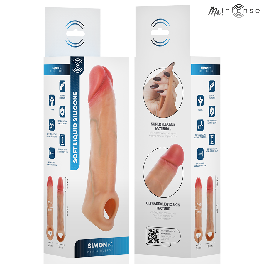 MR INTENSE - SIMON M SILIKON-PENISHÜLLE 14,5 CM -Ø- 4 CM