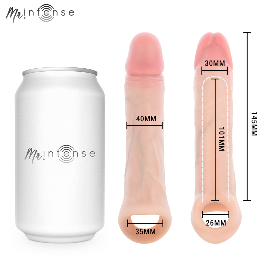 MR INTENSE - SIMON M SILIKON-PENISHÜLLE 14,5 CM -Ø- 4 CM