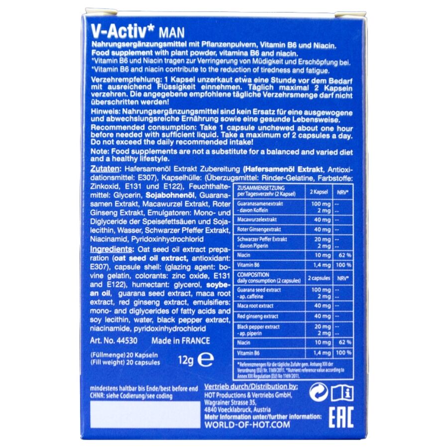 HOT - V-ACTIV CAPS MAN 20 EINHEITEN