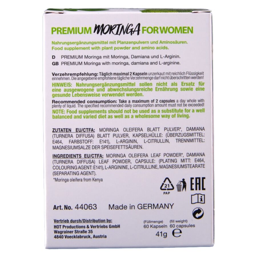 HOT - MORINGA DAMENKAPPE 60 EINHEITEN