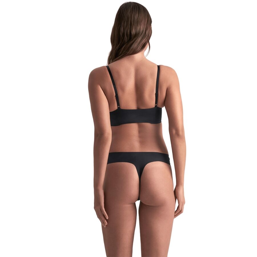 BYE-BRA - PACK 2 TANGAS INVISIBLES BEIGE Y NEGRO TALLA XXL