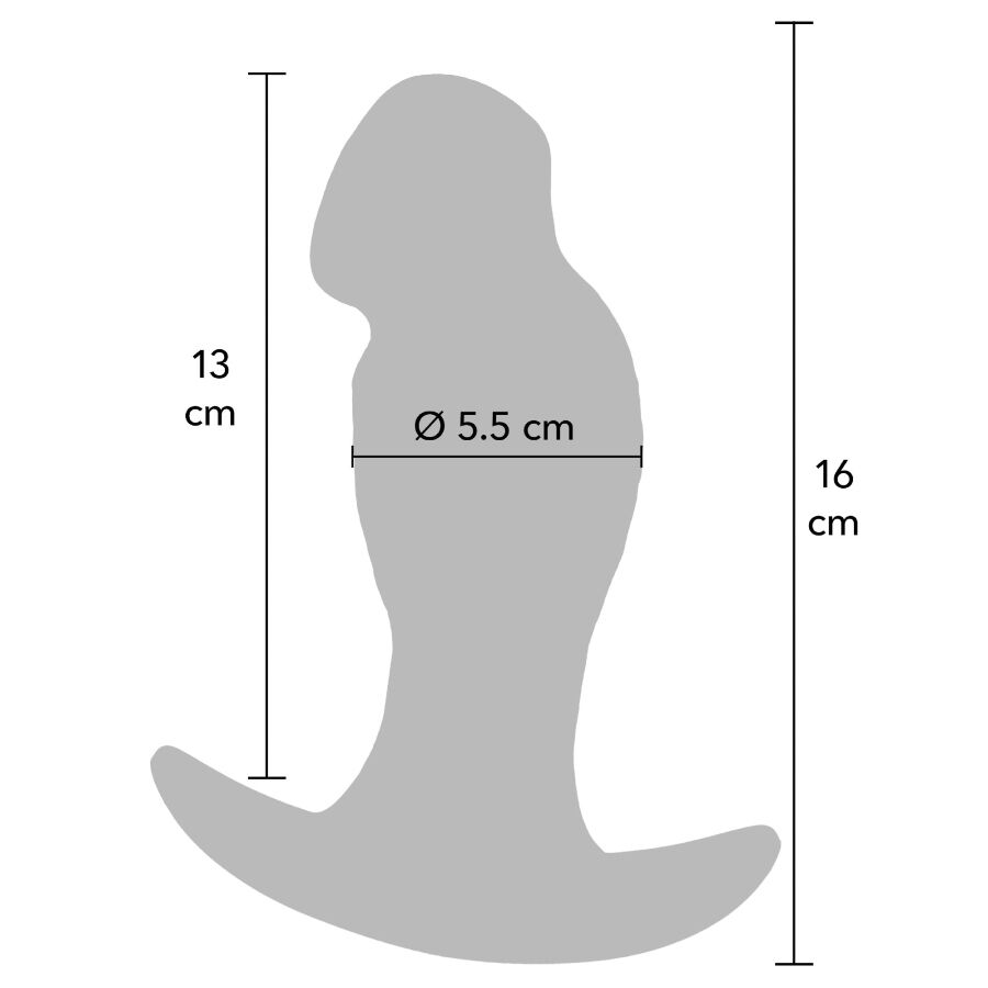 Hidden Desire Inferno realistischer Analplug aus Silikon – 16 cm