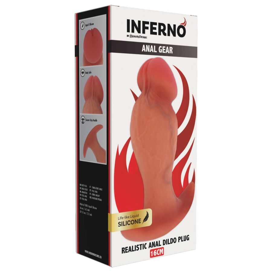 Hidden Desire Inferno realistischer Analplug aus Silikon – 16 cm