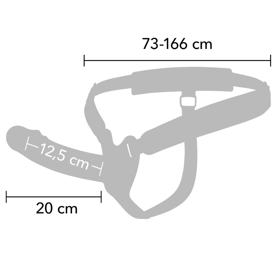 HIDDEN DESIRE - INFERNO VIBRIERENDER PENIS-SLEEVE ZUM AUFSCHNALLEN 20 CM