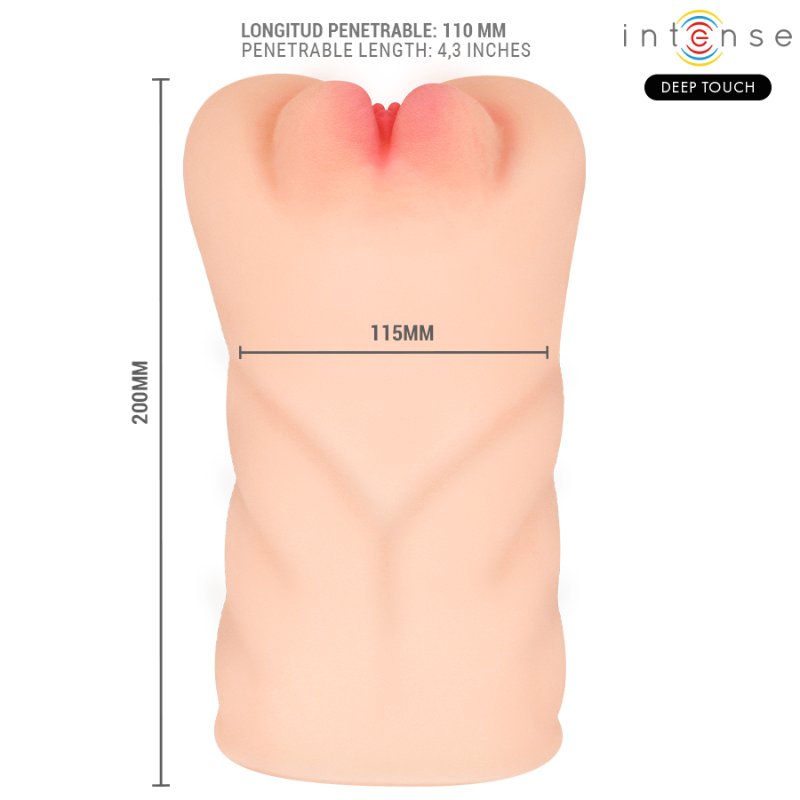 INTENSE DEEP TOUCH - KRISTA VAGINALMASTURBATOR MIT SAUG-, VIBRATIONS- UND STIMMEFFEKT 1,2 KG