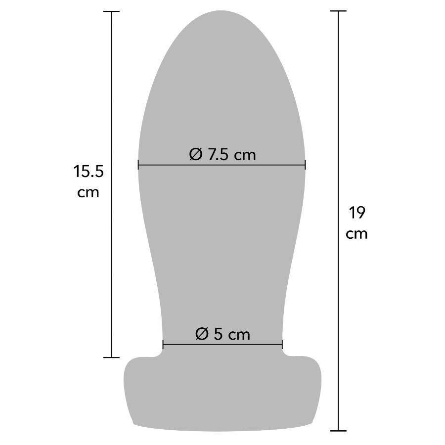 Hidden Desire Extreme Heavy Stretcher Analplug XL – 7,5 cm