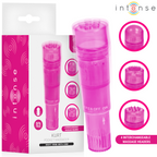 INTENSE Kurt Mini-Vibrator in Pink mit vier Wechselaufsätzen