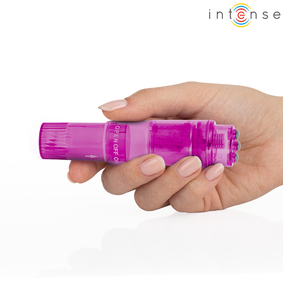INTENSE Kurt Mini-Vibrator Pink mit 4 Wechselaufsätzen
