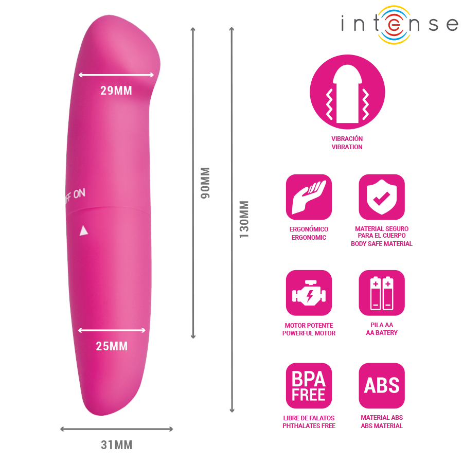 INTENSE Phil G-Punkt-Vibrator Rosa – 13 cm