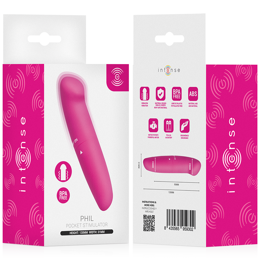 INTENSE Phil G-Punkt-Vibrator Rosa – 13 cm