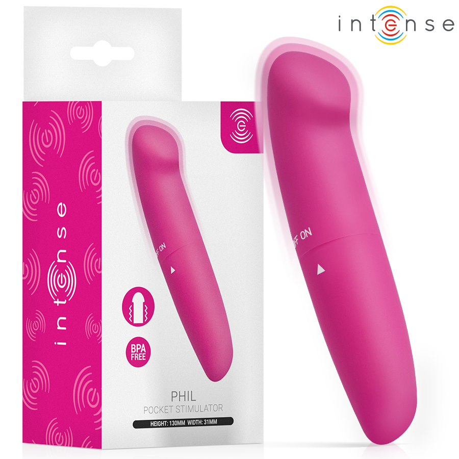 INTENSE Phil G-Punkt-Vibrator in Rosa, 13 cm – Produktansicht