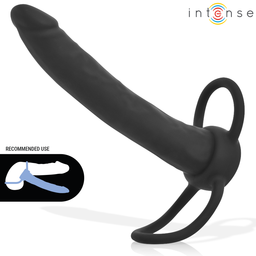 INTENSE Lucas Doppelring-Analdildo aus Silikon – weitere Produktansicht