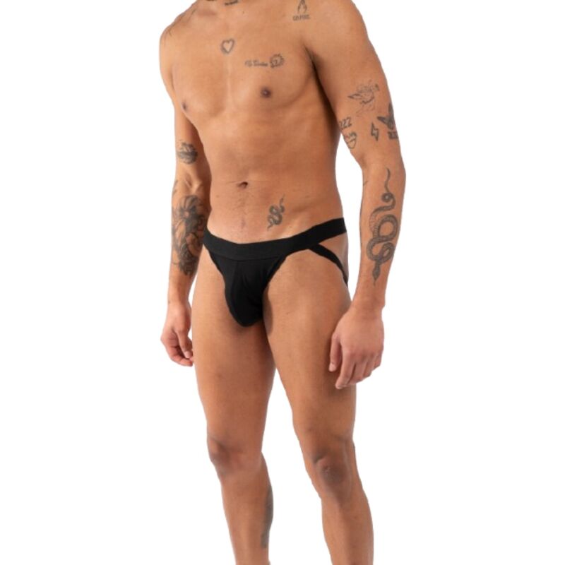 BURN 011 Double Jockstrap Schwarz – XL