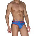 MACHO - MCH005 CLASSIC SLIP BLAU + ROT S