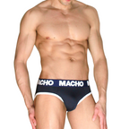 MACHO - MCH008 MARINEBLAUES KLASSISCHES SLIP-SCHUH S