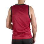 MACHO - CMV003 MAROON GYM T-SHIRT L/XL