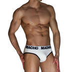 MACHO - MCH006 CLASSIC SLIP WEISS + SCHWARZ L