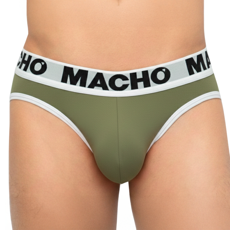 MACHO - MCH013 MILITÄRGRÜNES UNTERHÜLLPEELING XL