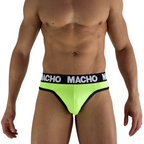 MACHO - MTG001 FLUORESZIERENDER GELBER STRINGTANGA, GRÖSSE L