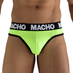 MACHO - MTG001 FLUORESZIERENDER GELBER STRINGTANGA, GRÖSSE L