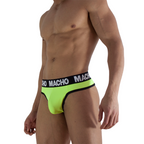 MACHO - MTG001 FLUORESZIERENDER GELBER STRINGTANGA, GRÖSSE L