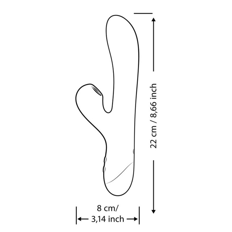 ROMP - PULSE RABBIT DUAL G-PUNKT VIBRATOR ELEKTRISCH BLAU