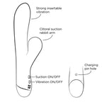 ROMP - PULSE RABBIT DUAL G-PUNKT VIBRATOR ELEKTRISCH BLAU