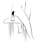 ROMP - PICCOLO SILIKONDILDO MIT DREIFARBIGEM SAUGAUFFANG 14 CM