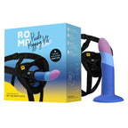 ROMP - PICCOLO SILIKONDILDO MIT DREIFARBIGEM SAUGAUFFANG 14 CM