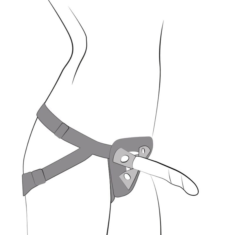 ROMP - PICCOLO SILIKONDILDO MIT DREIFARBIGEM SAUGAUFFANG 14 CM