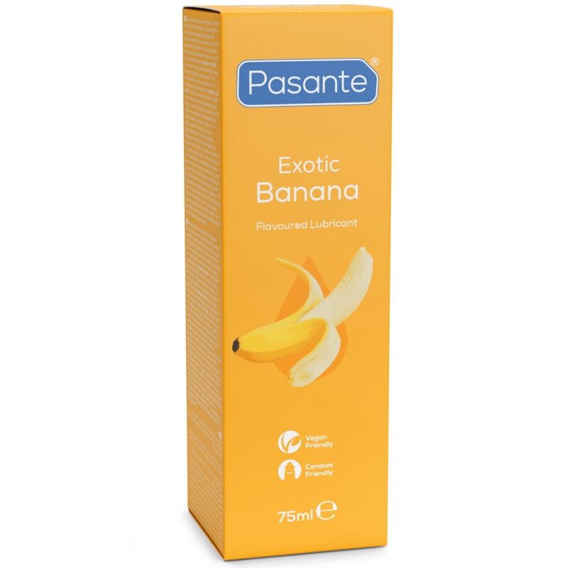 PASANTE – SCHMIERMITTEL AUF WASSERBASIS MIT BANANENGESCHMACK, 75 ML