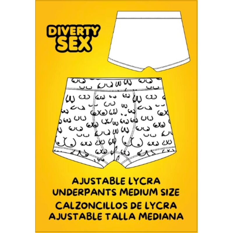 Diablo Picante Lycra-Boxershorts Brustmotiv M – Produktansicht 1