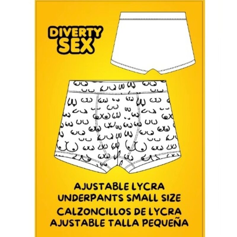 Diablo Picante Lycra-Boxershorts Brustmotiv S – Produktansicht 1