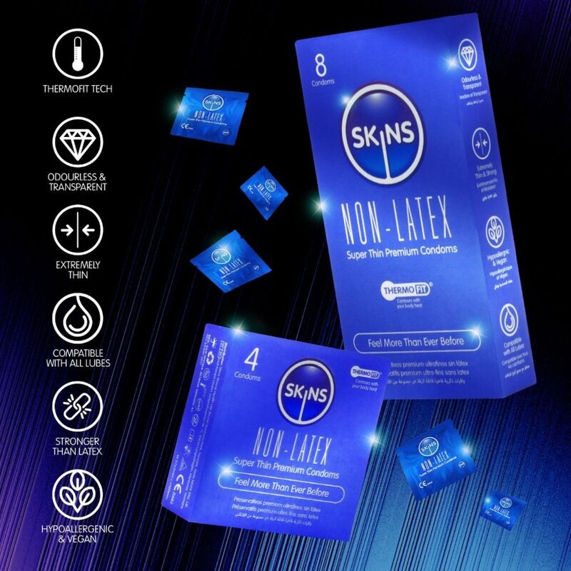 SKINS - LATEXFREIE KONDOME 4ER-PACKUNG