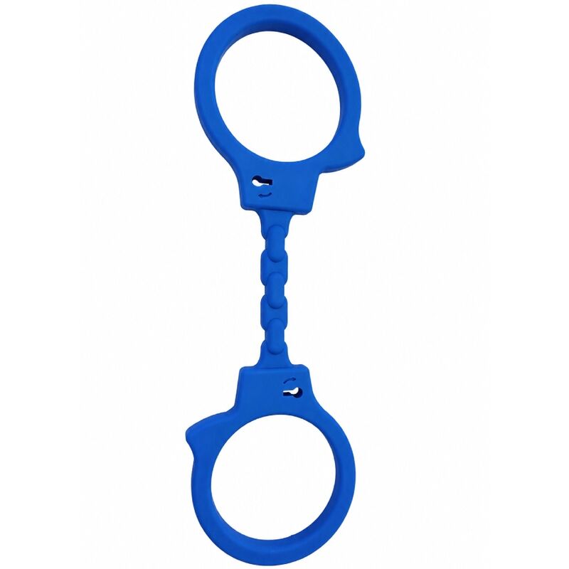 Diablo Picante Silikon-Handschellen Blau – Produktansicht 1