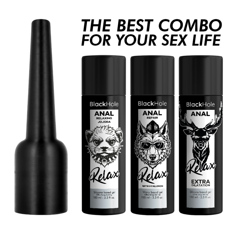 BLACK HOLE - ANALGLÄTTUNGSMITTEL-APPLIKATOR, GRÖSSE L, 100 ML