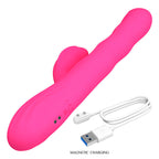 PRETTY LOVE - WINTERS MULTIFUNKTIONS-HASENVIBRATOR MIT LED-ANZEIGE, PINK