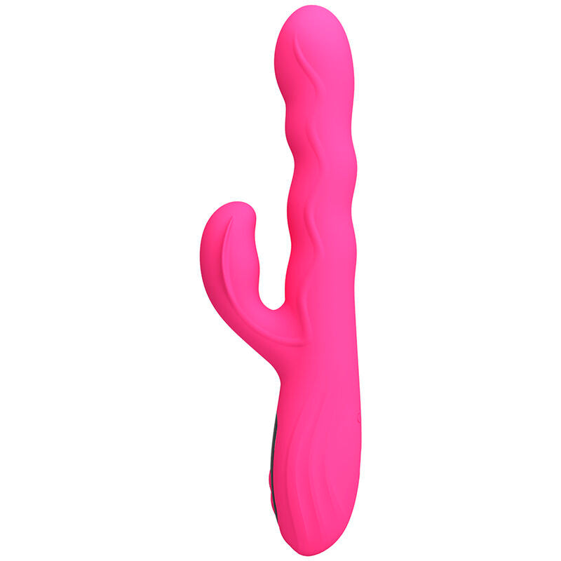 PRETTY LOVE - WINTERS MULTIFUNKTIONS-HASENVIBRATOR MIT LED-ANZEIGE, PINK