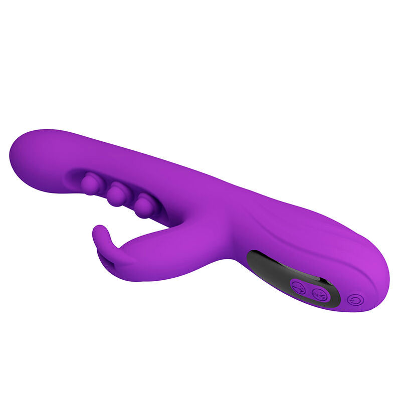 PRETTY LOVE - SABIEN RABBIT VIBRATOR MIT KLOPFSTIMULATION UND LILA LED