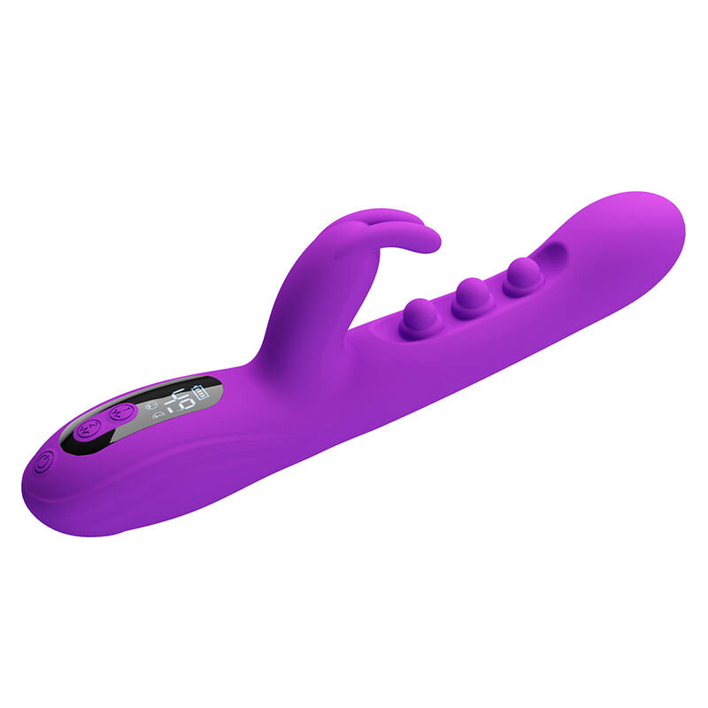 PRETTY LOVE - SABIEN RABBIT VIBRATOR MIT KLOPFSTIMULATION UND LILA LED