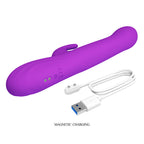 PRETTY LOVE - SABIEN RABBIT VIBRATOR MIT KLOPFSTIMULATION UND LILA LED