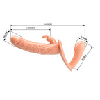 BAILE - CHARLOTTE HOLLOW DOPPELPENETRATION STRAP-ON FLEISCH