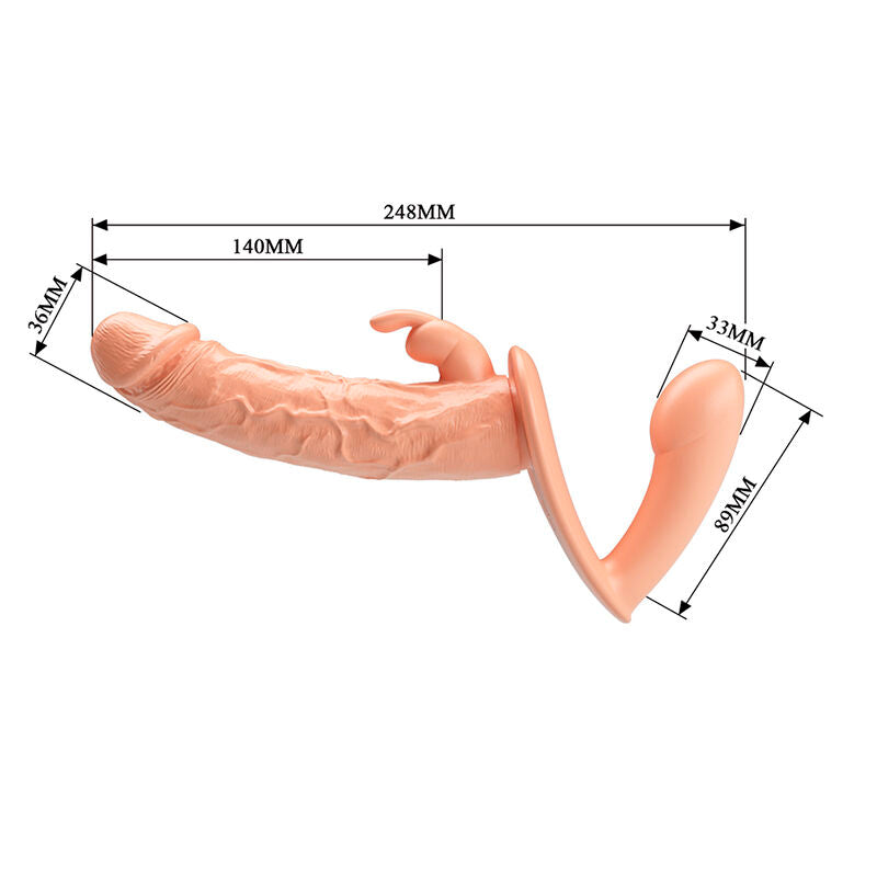 BAILE - CHARLOTTE HOLLOW DOPPELPENETRATION STRAP-ON FLEISCH