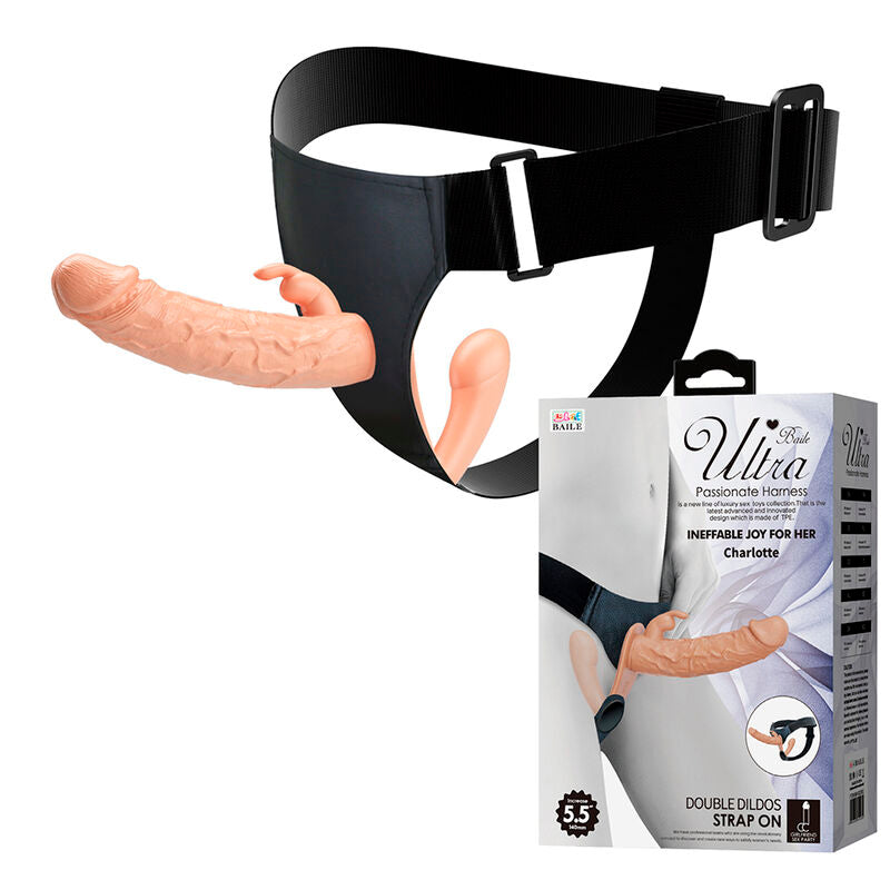 BAILE - CHARLOTTE HOLLOW DOPPELPENETRATION STRAP-ON FLEISCH