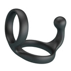 CRAZY BULL - FLORIANISCHER DOPPEL-HORN- UND HODENRING SCHWARZ