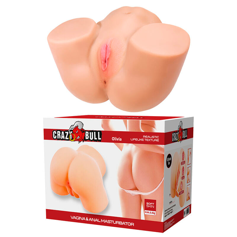 Crazy Bull Olivia Dual-Masturbator – Natur