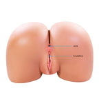 CRAZY BULL - JULIA XXL DOPPELTER VAGINAL- UND ANALVIBRATIONSMASTURBATOR FLESH