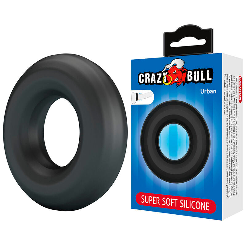 CRAZY BULL - URBAN SUPERSOFT SILIKON-PENNISRING SCHWARZ